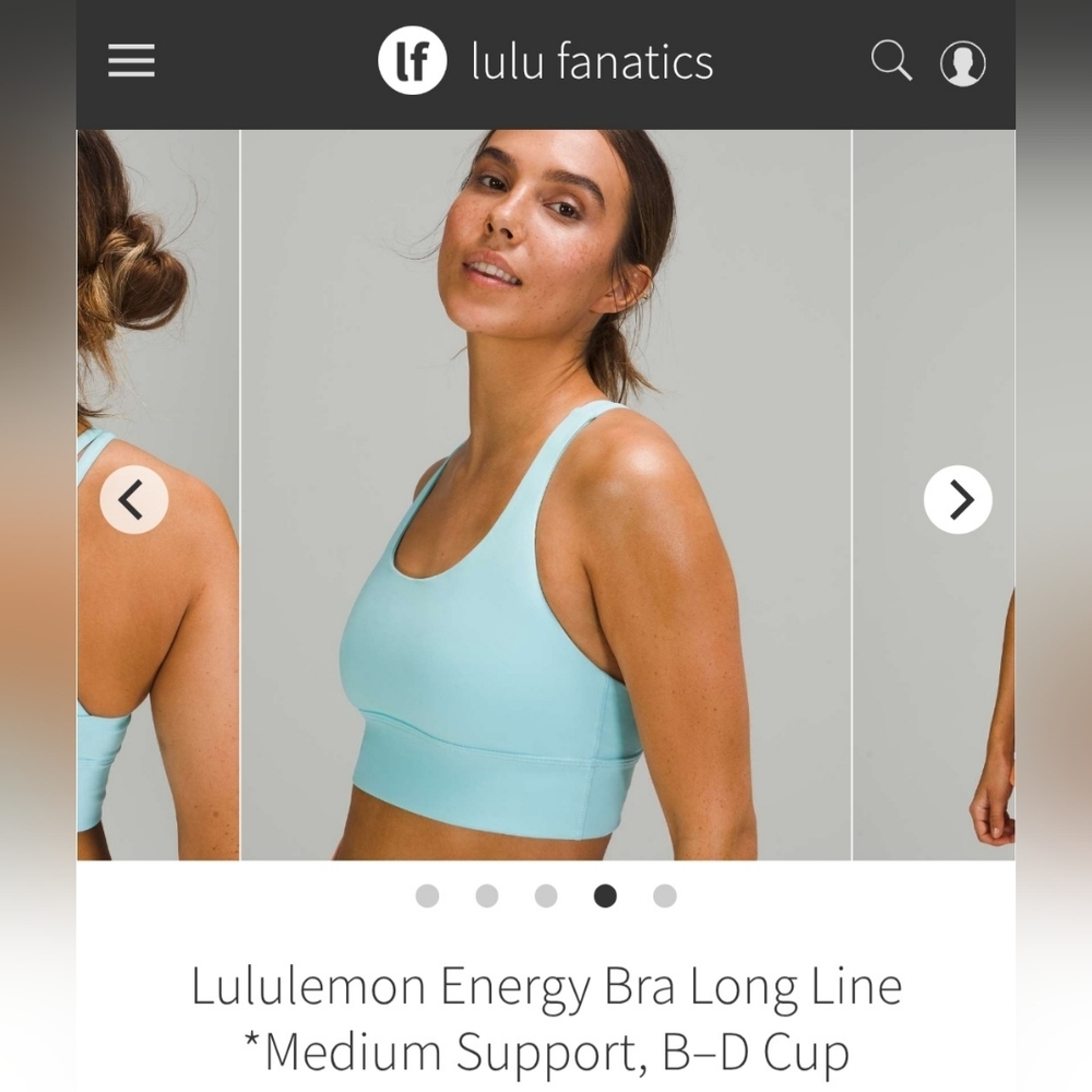 Lululemon Energy Bra Long Line Bra